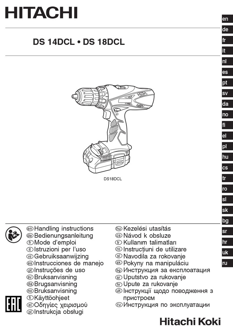 Hitachi DS 14DCL Handling instructions