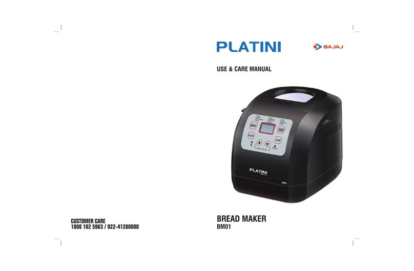Platini BM01 Use & care manual