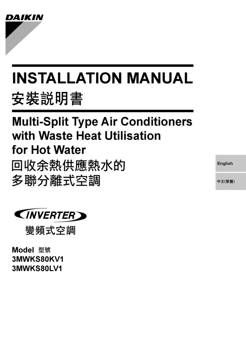 Daikin 3MWKS80KV1? 3MWKS80LV1 User manual
