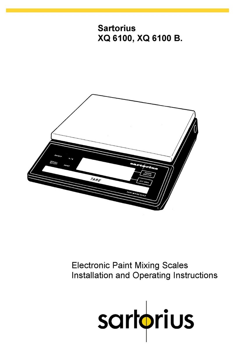 Sartorius XQ 6100 User manual