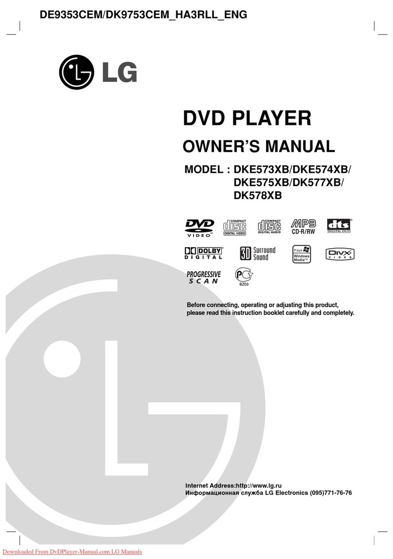 LG DKE573XB owner's manual