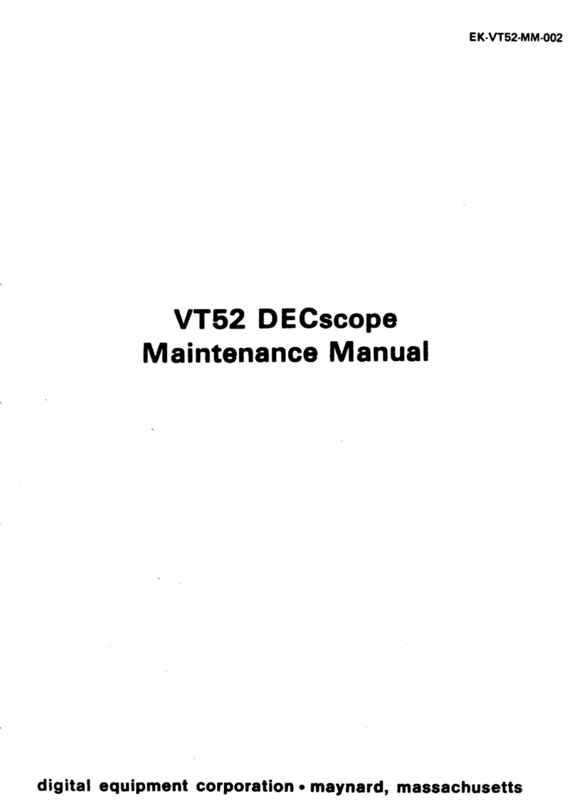 DEC VT52 Maintenace manual