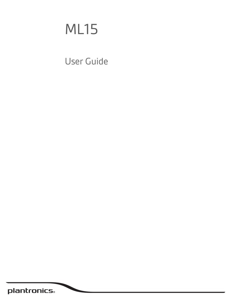 Plantronics M15 User manual