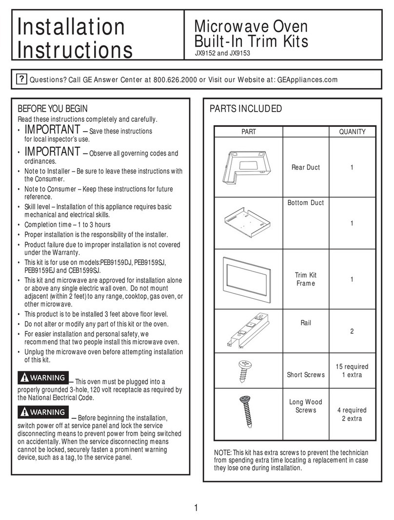 GE JX9152 User manual