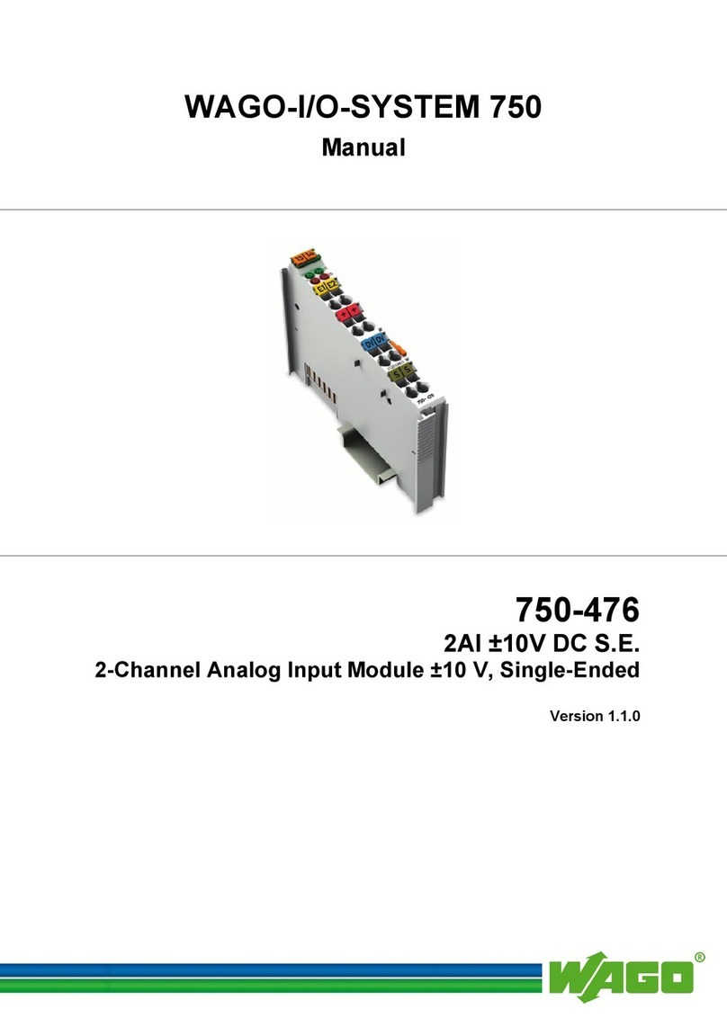 WAGO WAGO-I/O-SYSTEM 750-476 manual