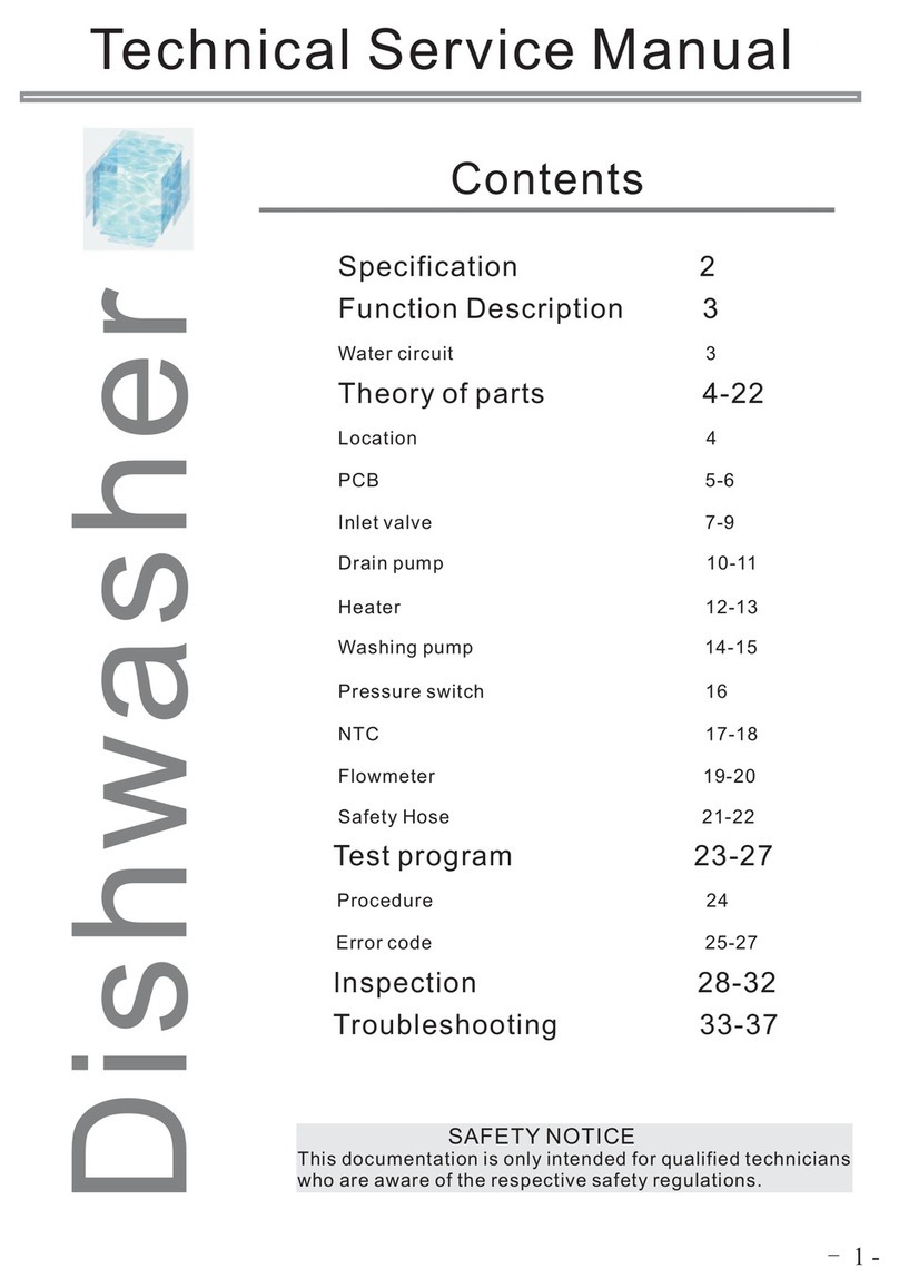 Kleenmaid KCDW6010S Technical & service manual