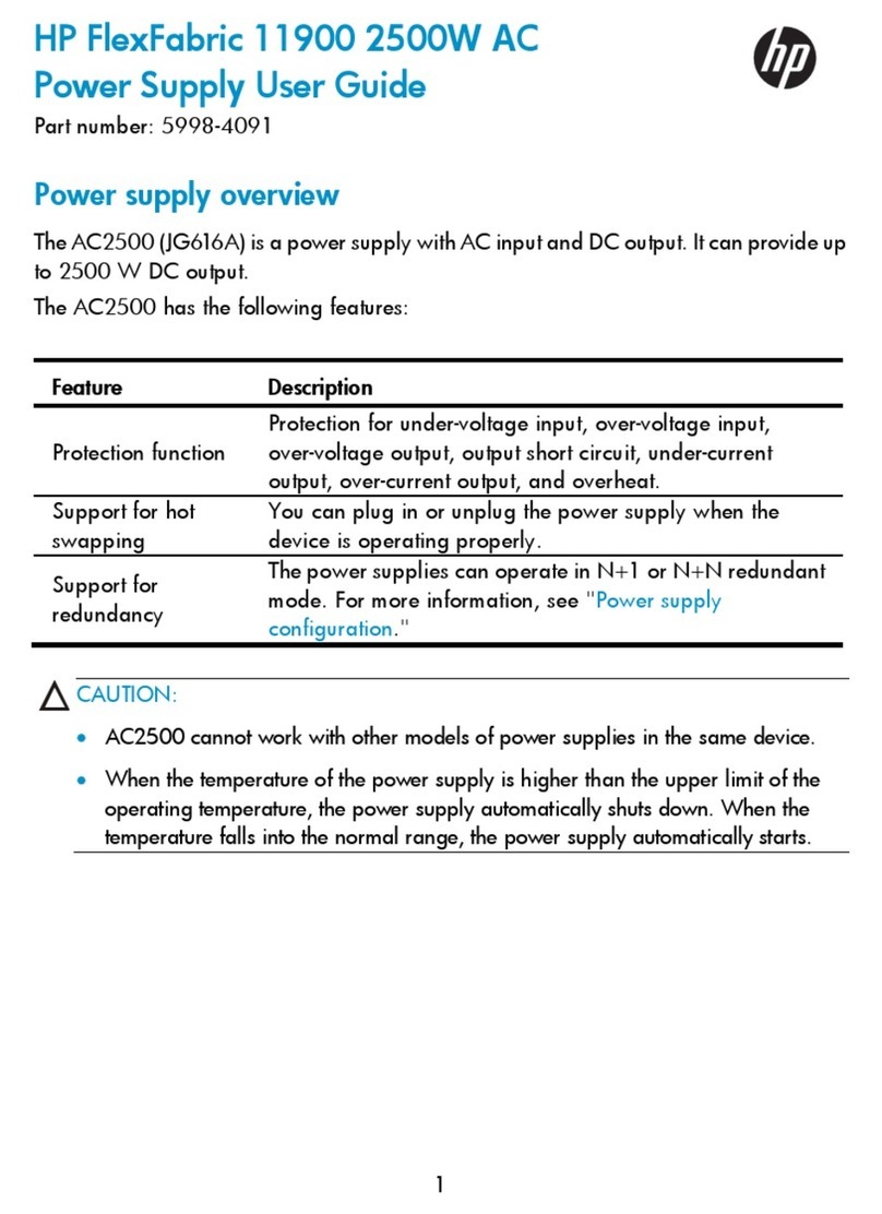 HP FlexFabric 11900 2500W AC User manual