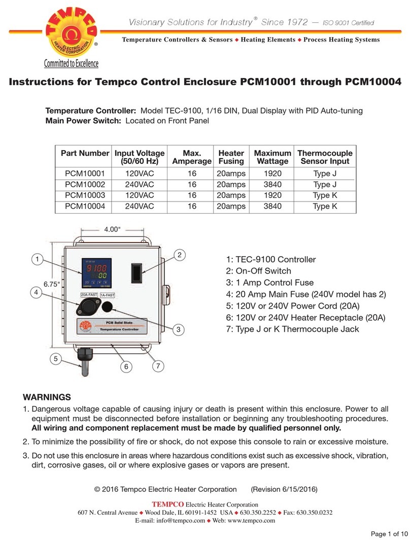 Tempco PCM10001 User manual
