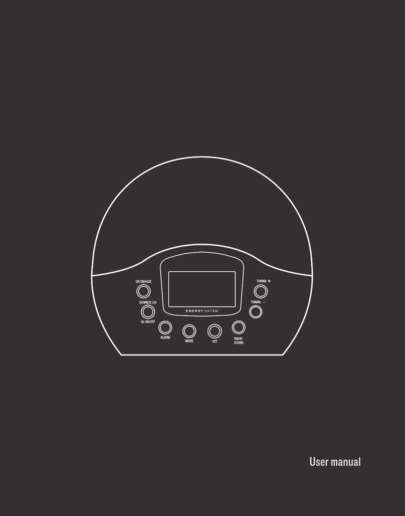 ENERGY SISTEM Energy Clock Radio 300 user manual