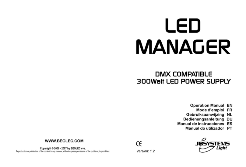 JB Systems led manager Operation manual