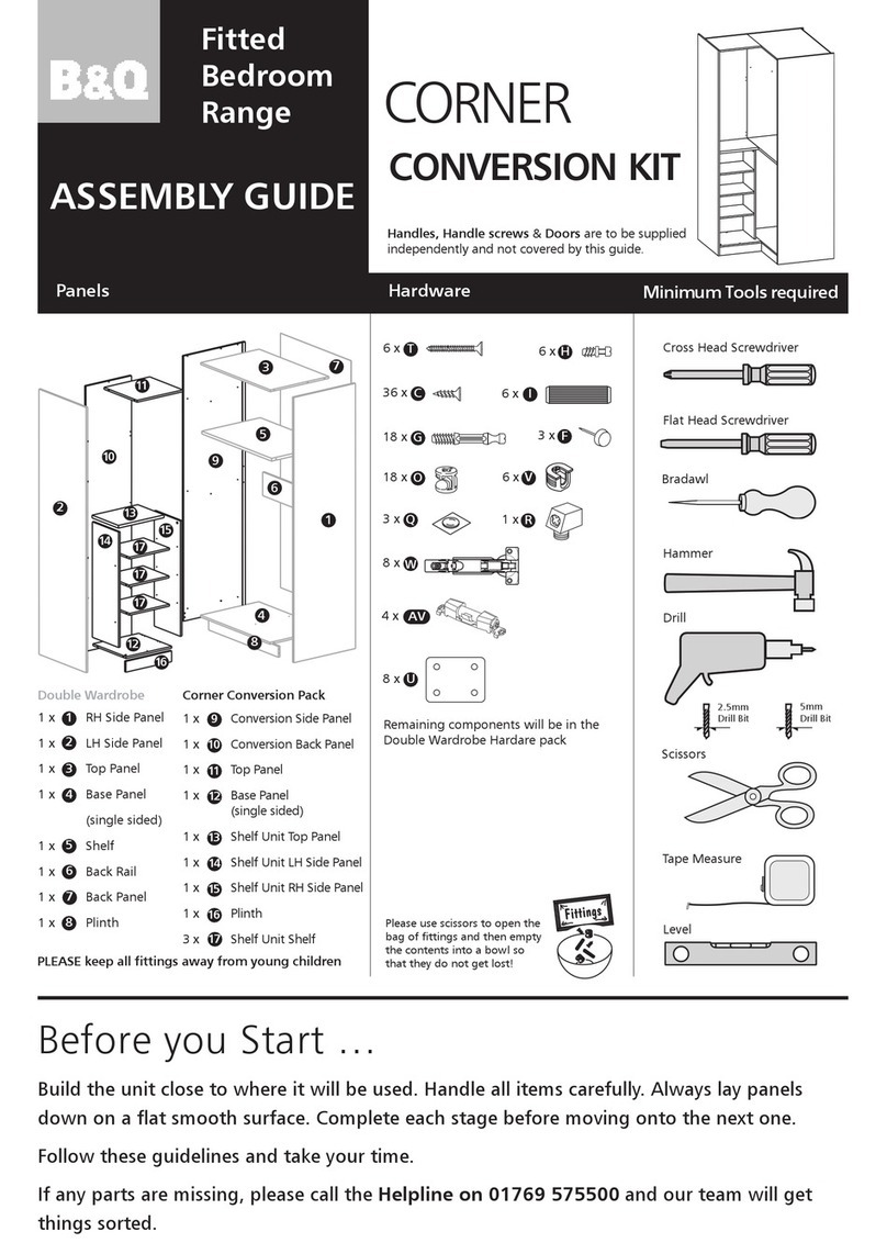 B&Q CSS1351 Assembly guide B&Q CSS1351 Assembly guide