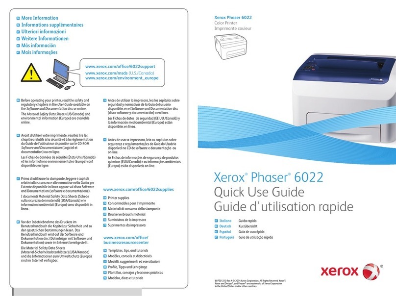 Xerox Phaser 6022 Operating manual