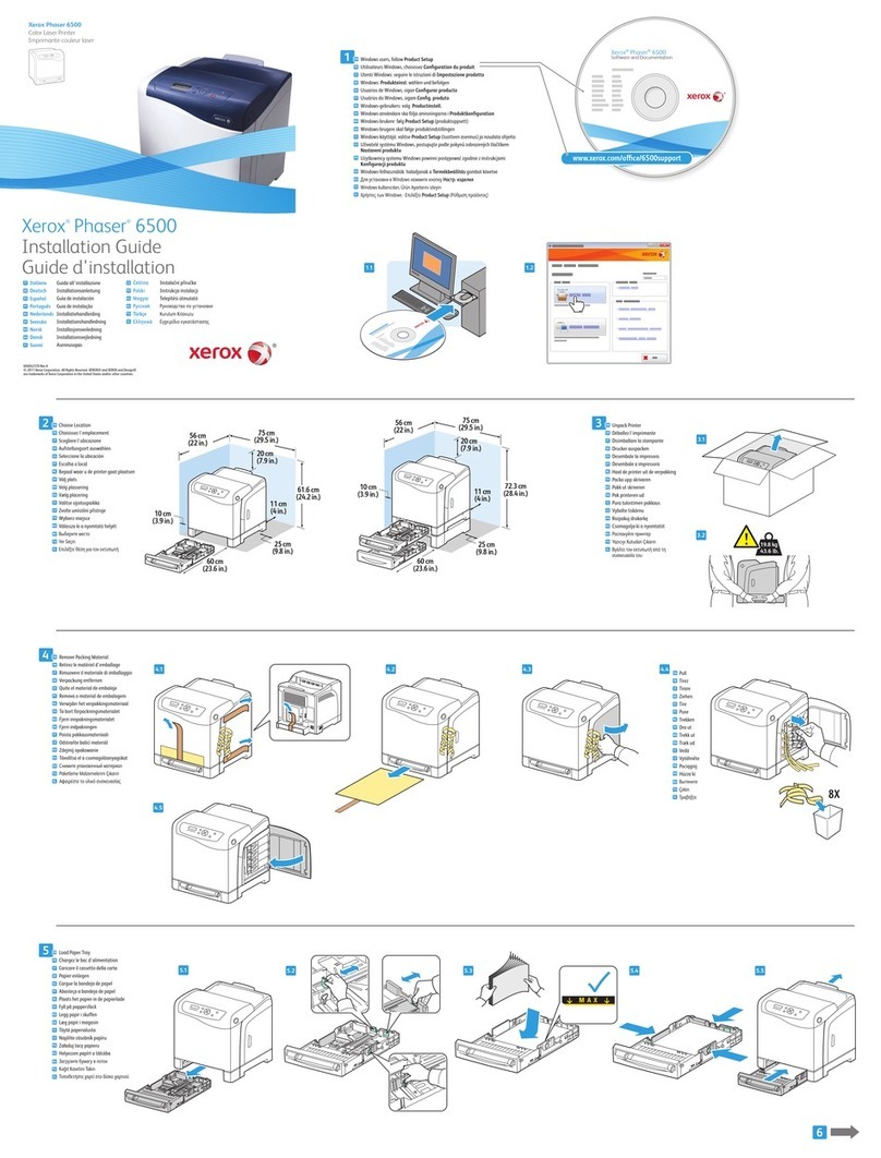 Xerox Phaser 6500 User manual Xerox Phaser 6500 User manual