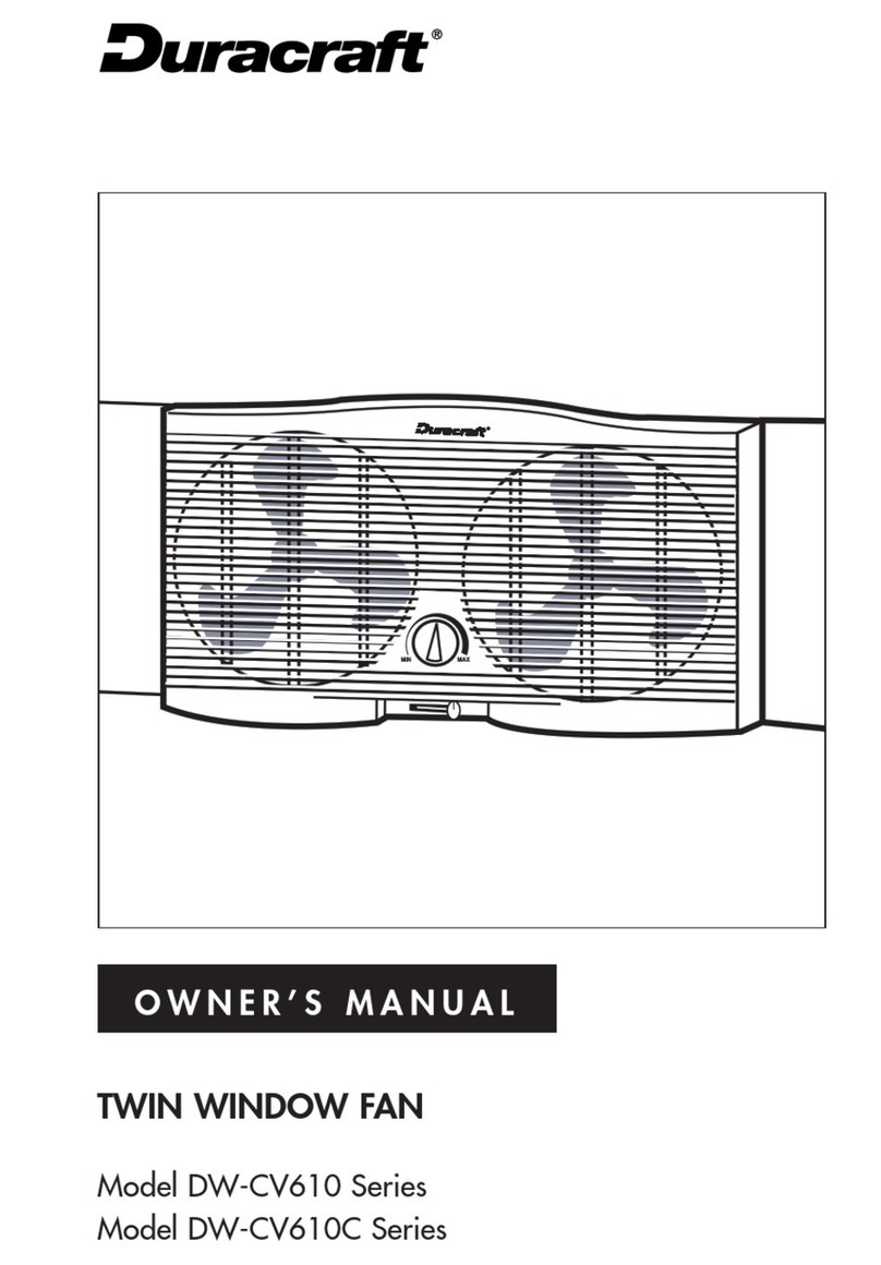 Duracraft DW-CV610 Series User manual