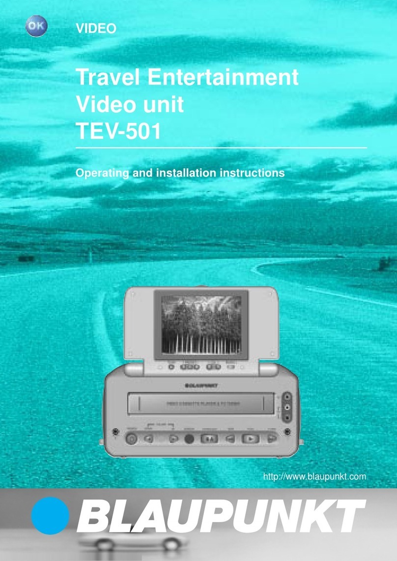 Blaupunkt TEV-501 User manual Blaupunkt TEV-501 User manual