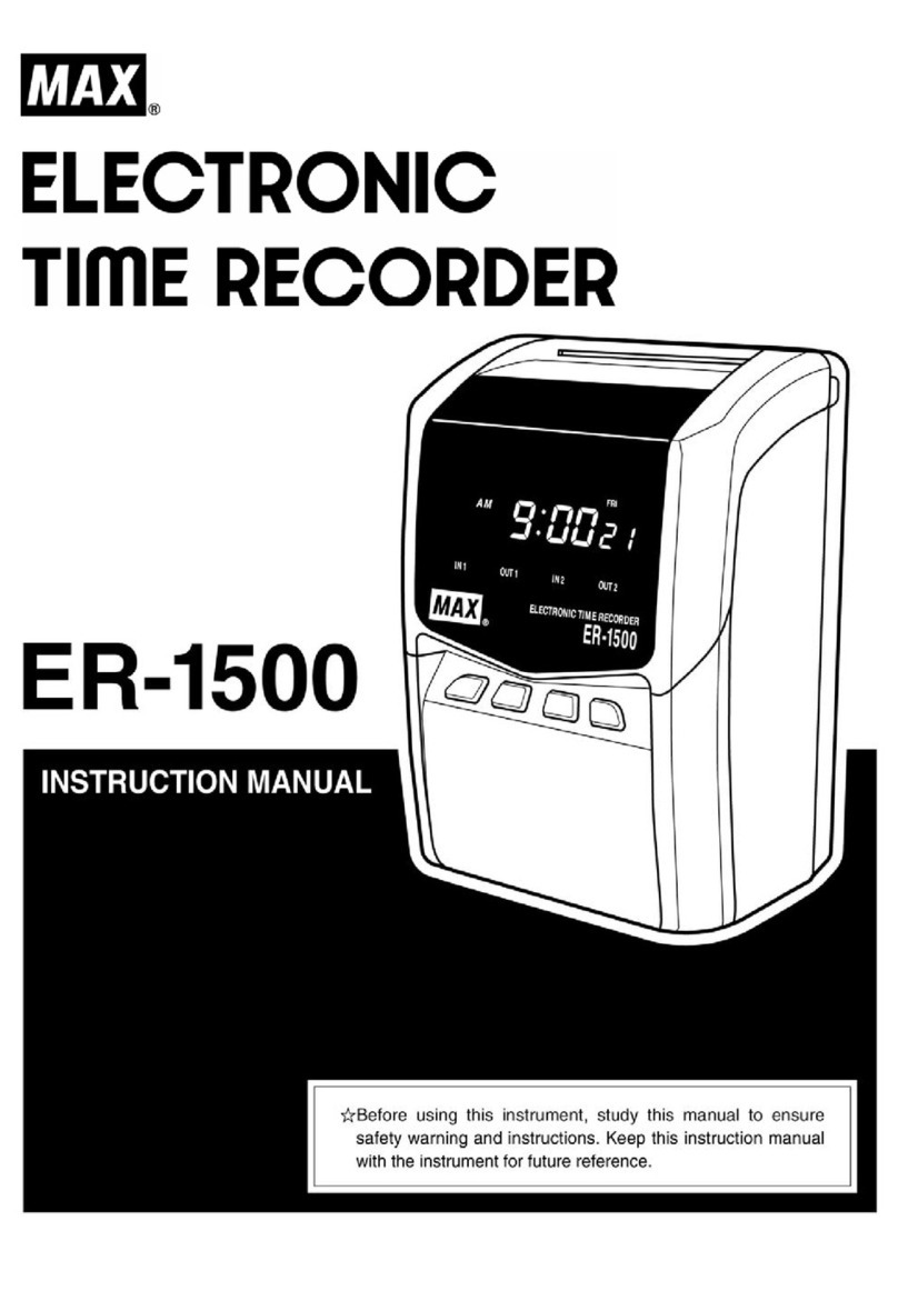 Max ER-1500 instruction manual