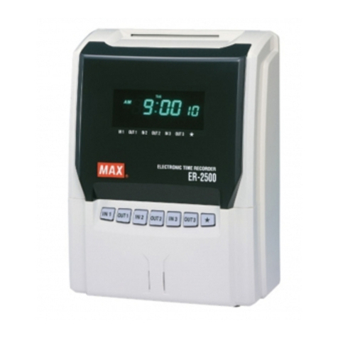 Max ER-2500 instruction manual Max ER-2500 instruction manual