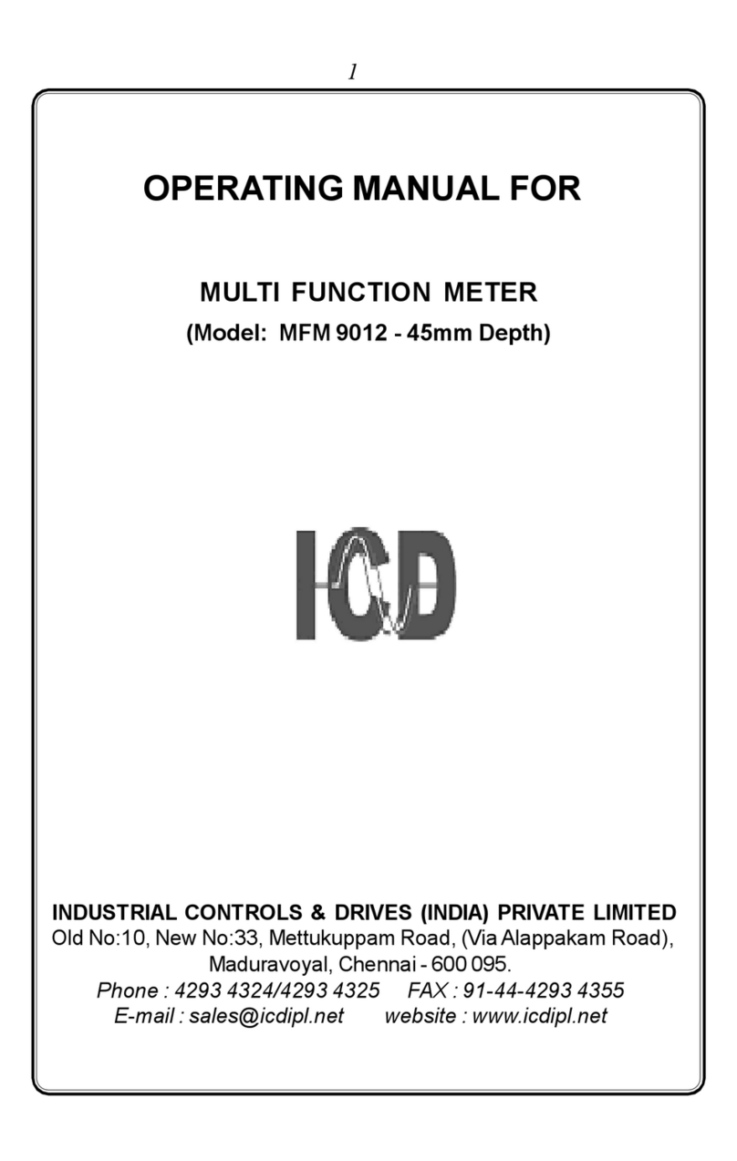 ICD MFM 9012 operating manual