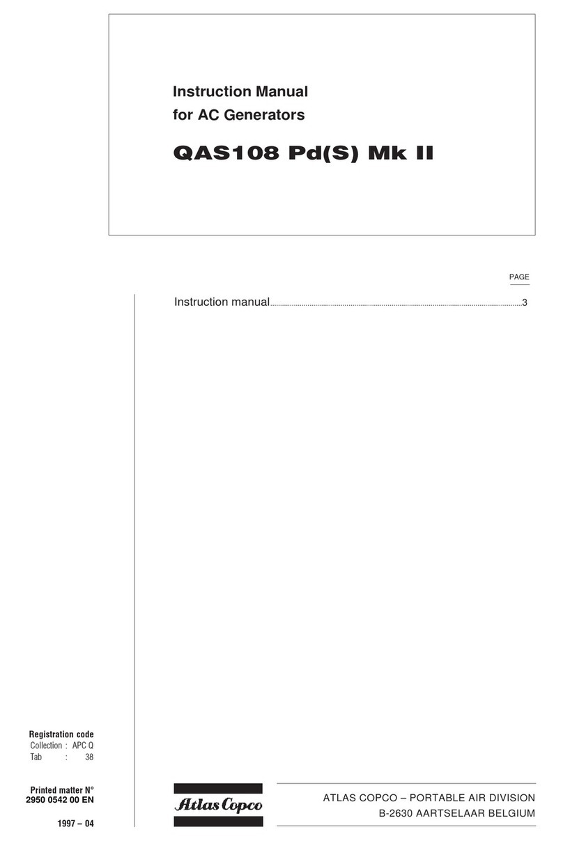 Atlas Copco QAS108 Pd(S) Mk II instruction manual