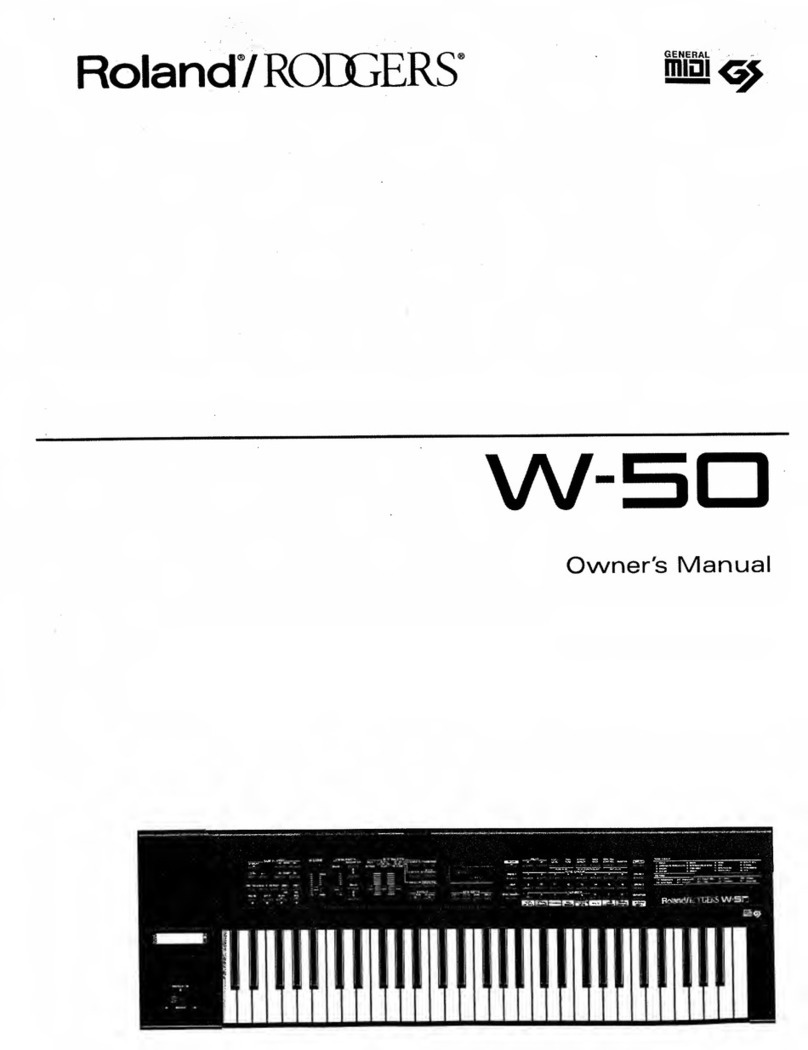 Roland RODGERS W-50 User manual