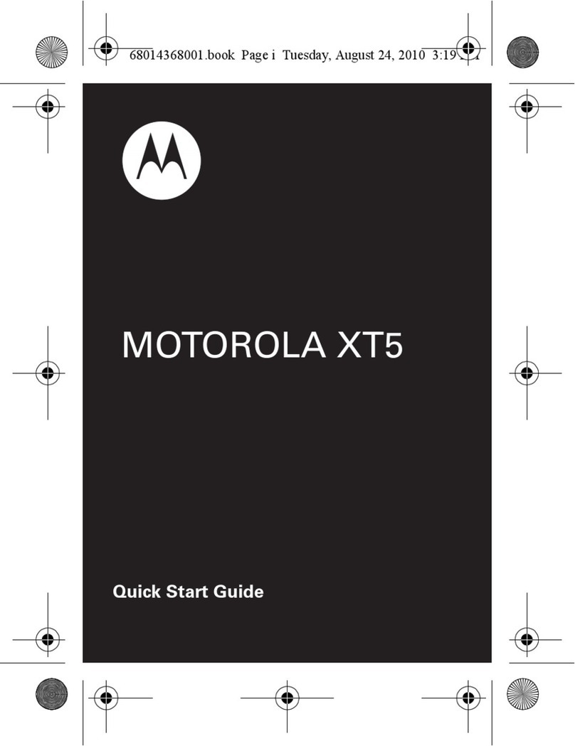 Motorola QUENCH XT5 User manual Motorola QUENCH XT5 User manual