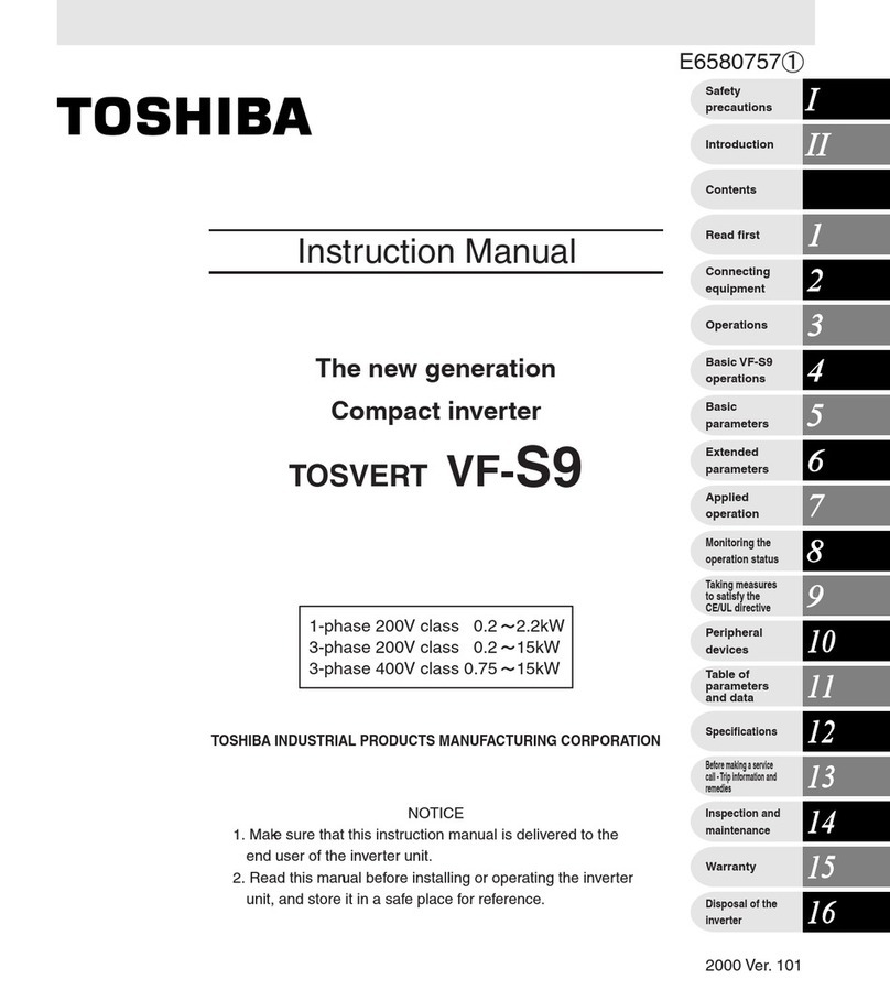 Toshiba TOSVERT VF-S9 User manual
