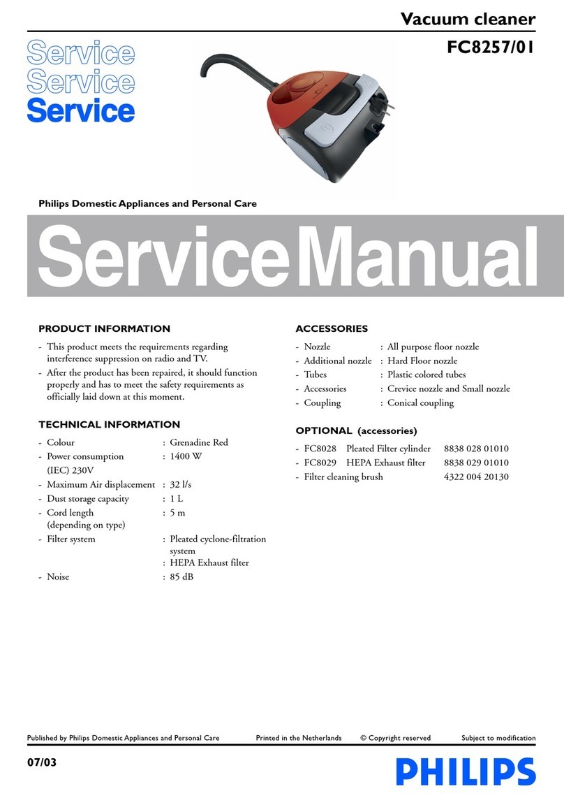 Philips FC8257/01 Service manual