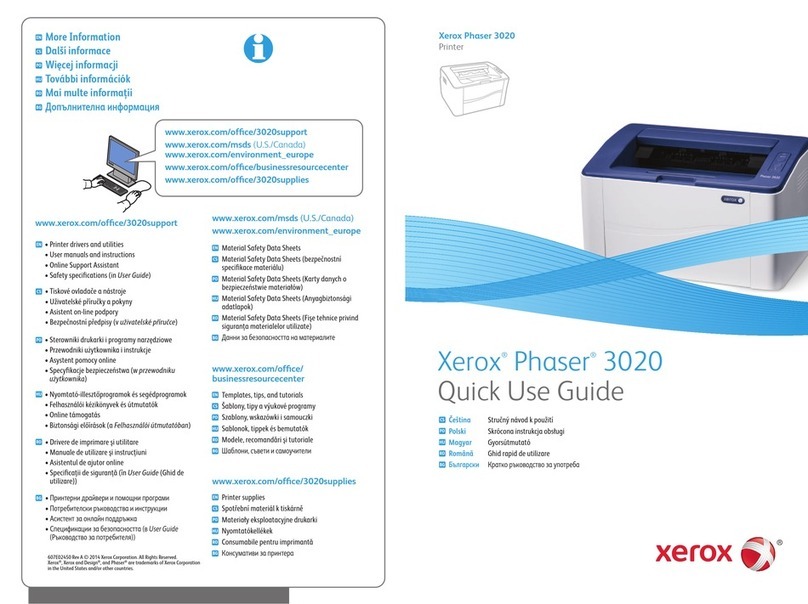Xerox Phaser 3020 Operating manual