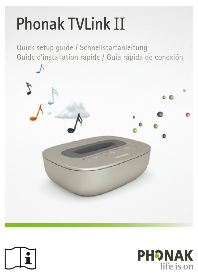 Phonak TVLink II Quick setup guide Phonak TVLink II Quick setup guide