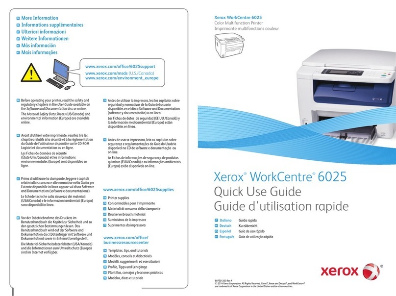 Xerox WorkCentre 6025 Operating manual