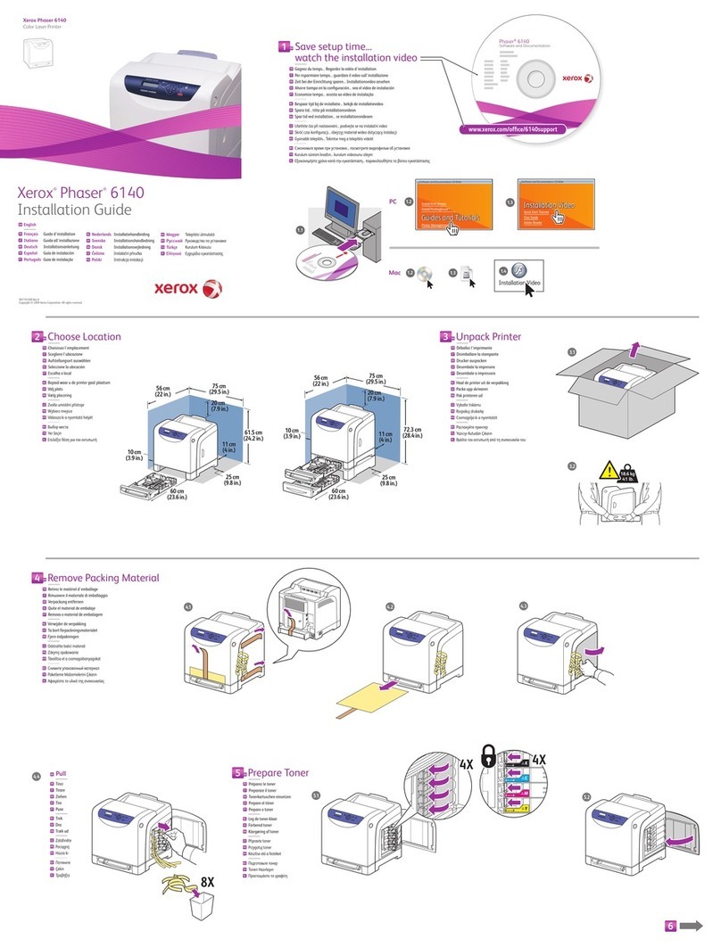 Xerox PHASER 6140 User manual Xerox PHASER 6140 User manual