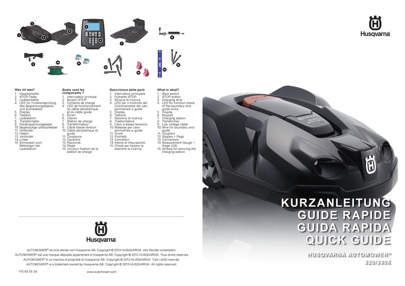 Husqvarna Automower 320 User manual Husqvarna Automower 320 User manual
