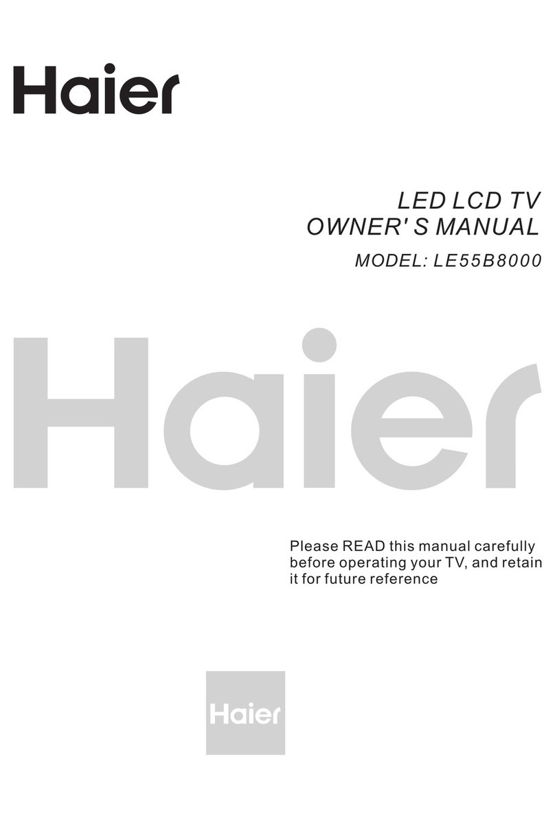 Haier LE55B8000 User manual Haier LE55B8000 User manual