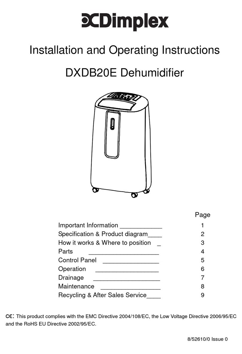 Dimplex DXDB20E User manual