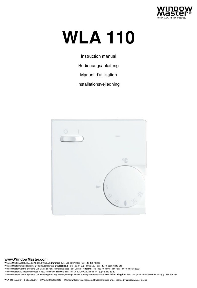 WindowMaster WLA 110 instruction manual WindowMaster WLA 110 instruction manual