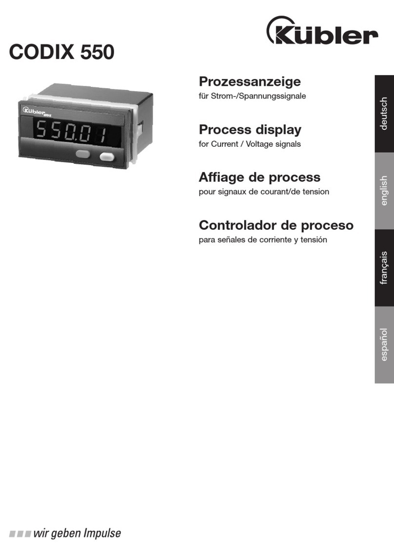 Kubler codix 550 User manual