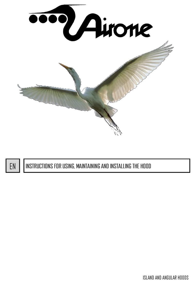 ISLAND AND ANGULAR AIRONE Instructions for using, maintaining and installing