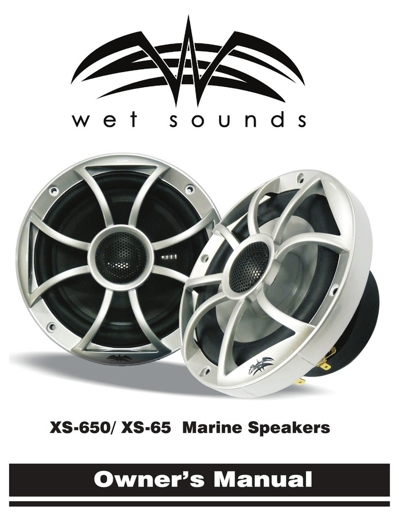 Wet Sounds XS-650 owner's manual