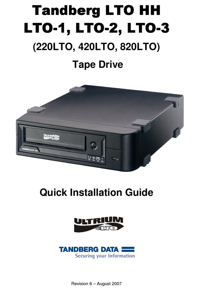 TANDBERG LTO HH Quick installation guide TANDBERG LTO HH Quick installation guide