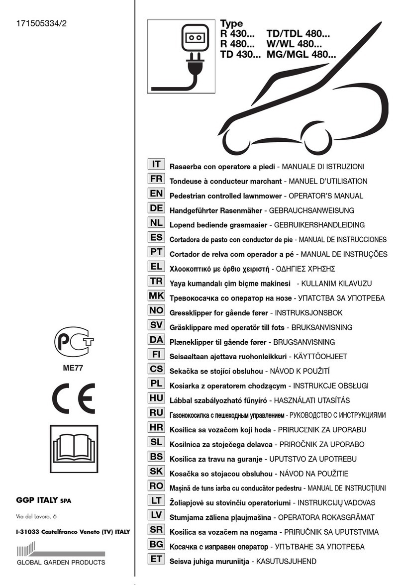 Global garden products R 430 SERIES Operator's manual