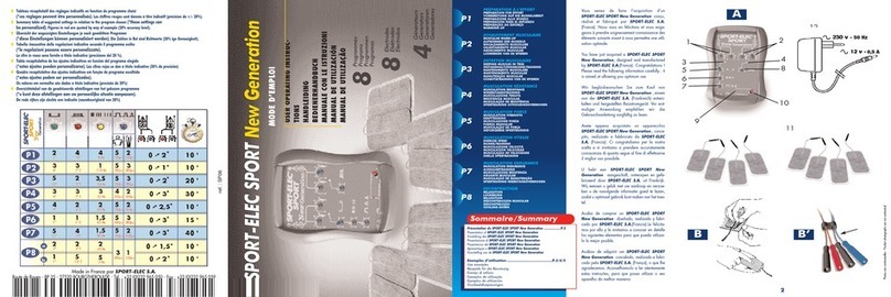 SPORT ELEC NEW GENERATION user manual
