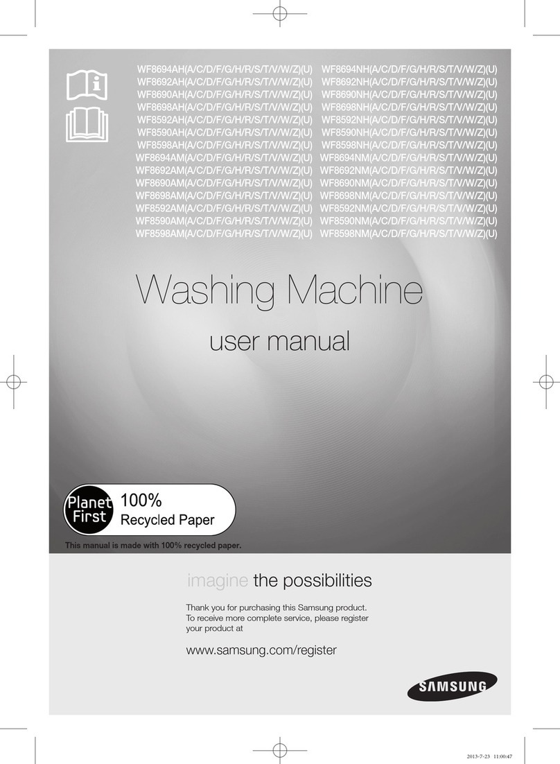 Samsung WF8694AH(A/C/D/F/G/H/R/S/T/V/W/Z)(U) user manual