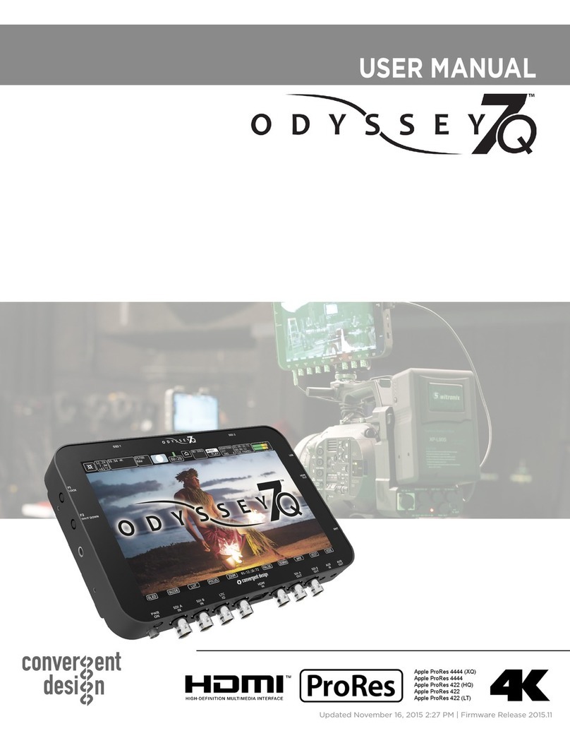 Convergent Design Odyssey7Q ProRes 422 (HQ) User manual
