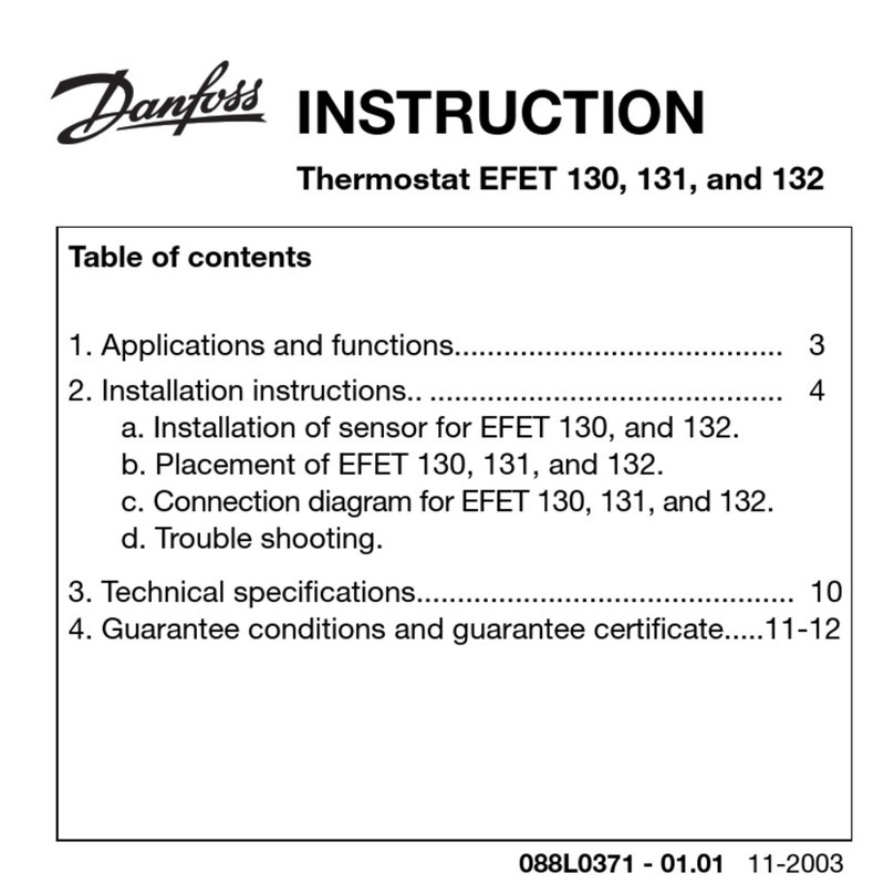 Danfoss EFET 130 User manual