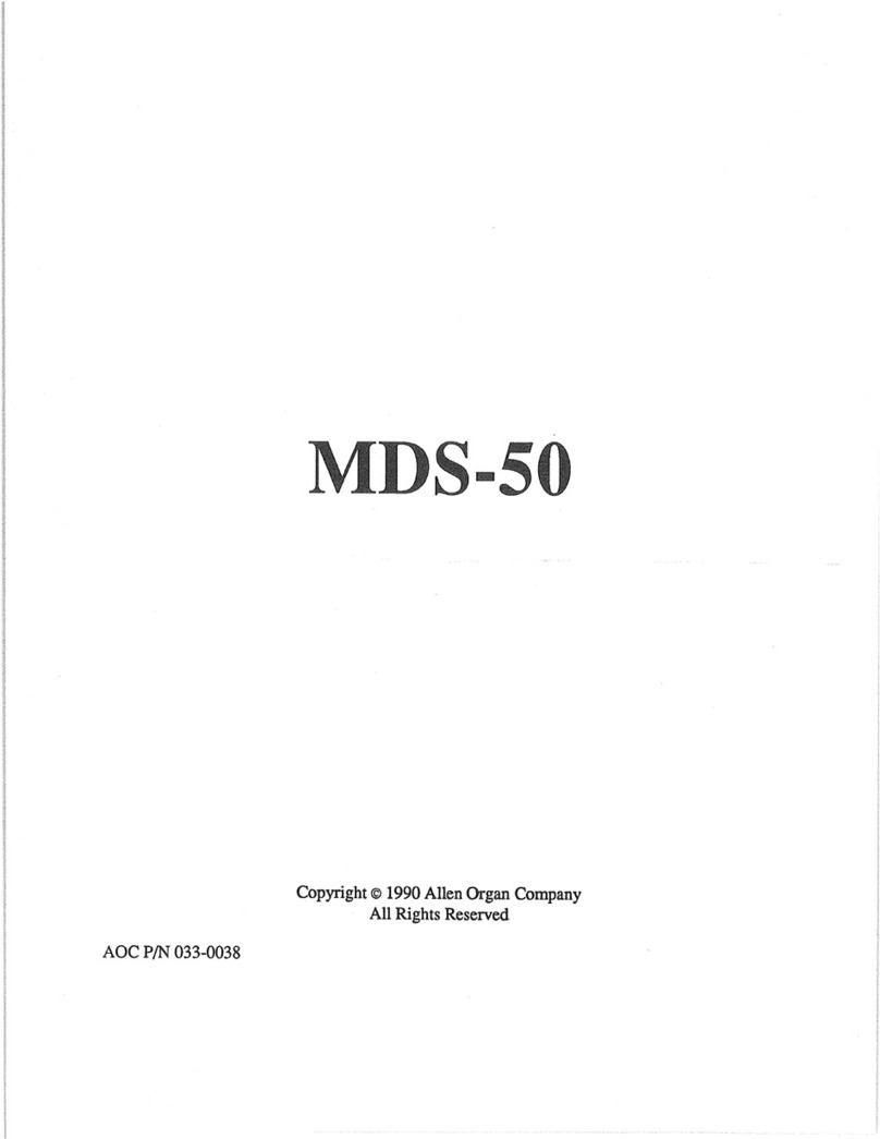 allen MDS-50 user manual