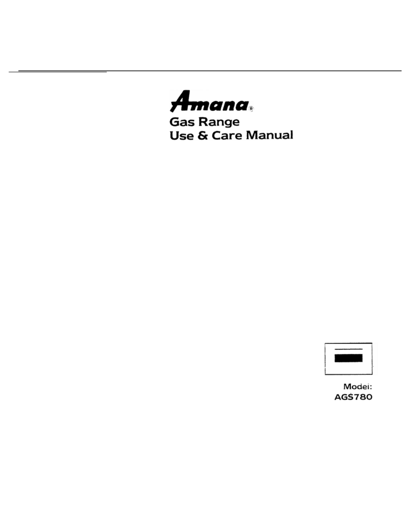 Amana AGS780 User manual