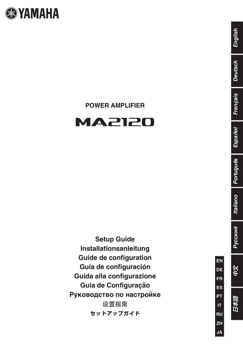 Yamaha MA2120 Setup guide