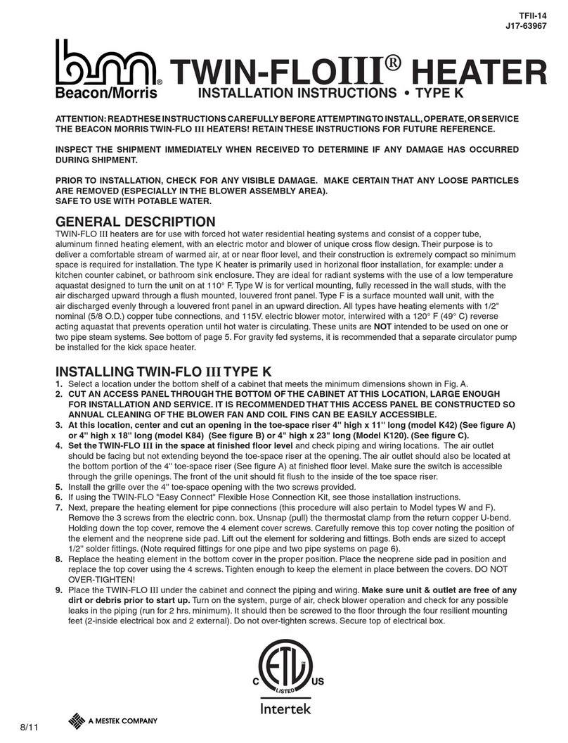 Beacon/Morris twin-floIII installation instructions