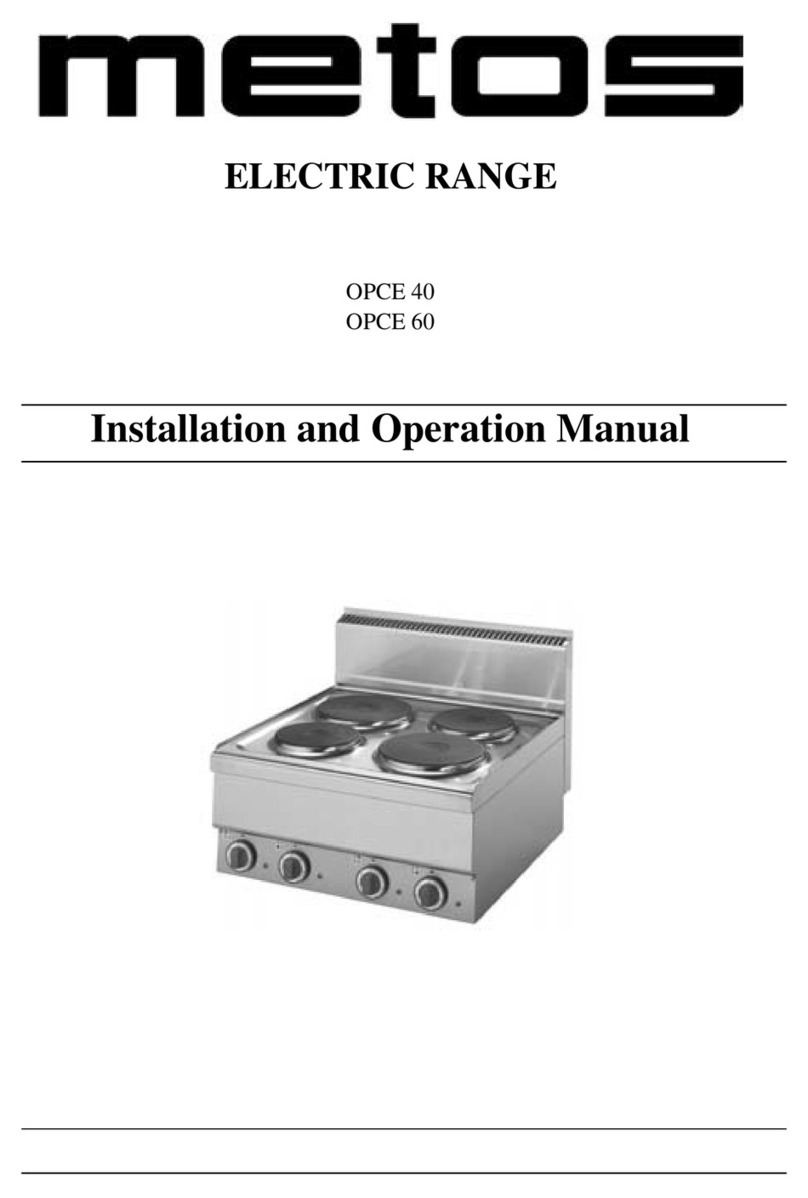 Metos OPCE 40 Installation and operation manual