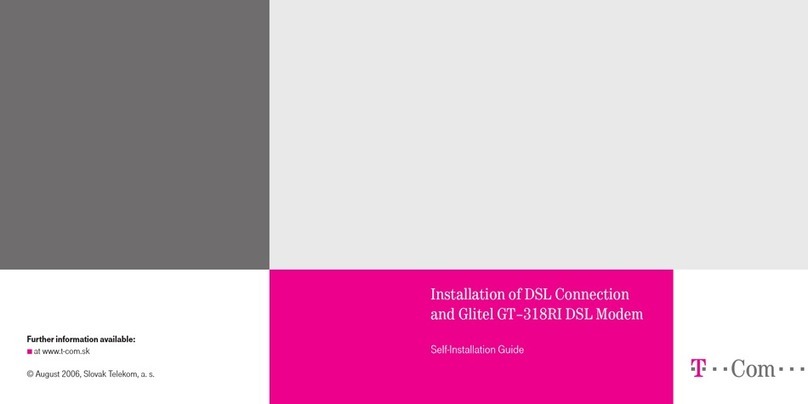 T-COM GT-318RI Self-installation guide